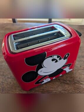 Disney Mickey Mouse Two-Slice Toaster Novelty Collectible Retro-Modern Americana